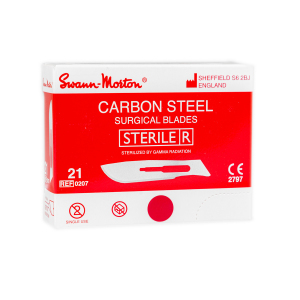 Ostrza chirurgiczne do skalpeli nr 21, Swann Morton, 1 opk. - 100 szt.
