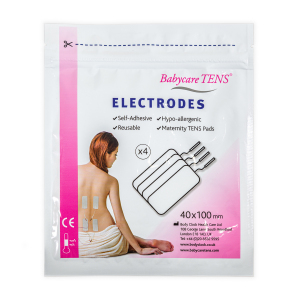 Elektrody włókninowe z przewodem do elektroterapii TENS/EMS, 40 x 100 mm, 1 opk. - 4 szt.