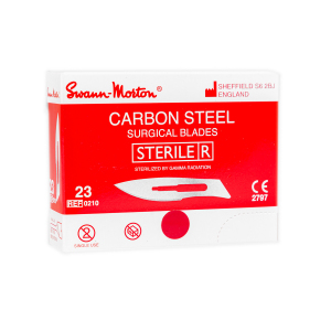 Ostrza chirurgiczne do skalpeli nr 23, Swann Morton, 1 opk. - 100 szt.