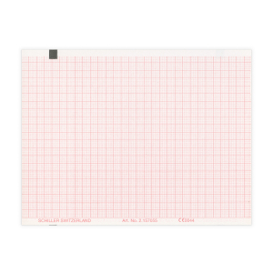 Papier EKG do Schiller Cardiovit FT-1, 114 x 150 mm, 60 kartek, oryginalny, 1 opk. - 10 szt.