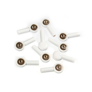 Zatrzaski do kabli EKG w kolorze białym, 1 opk. - 10 szt.
