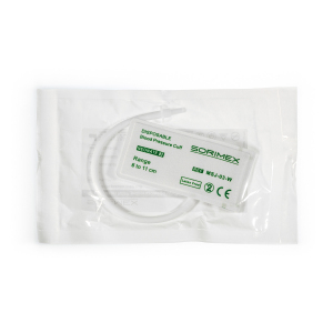 Mankiet NIBP do pomiaru ciśnienia j.u. z włókniny, dla noworodków, 6-11 cm, 1 szt.