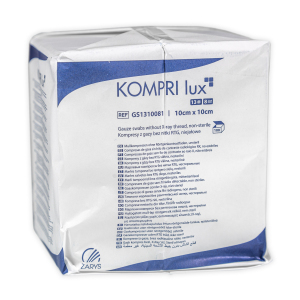 Kompresy gaz.niejałowe 10x10 cm 13N, 8W opak100szt