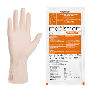 Rękawiczki chirurgiczne bezpudrowe Medismart Premium+ 7.5, EO, 1 opk. - 1 para