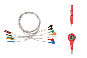 Przewód dołączeniowy EKG, 7-odprowadzeniowy, zatrzask, system DIN, dł. 100 cm, op. 7 szt.