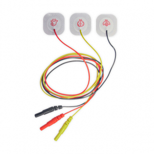Elektrody EKG z przewodem o dł. 60 cm, 23 x 23 mm, 1 opk. - 3 szt.